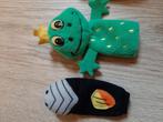 Kikkerkoning + ridder vingerpopjes, Kinderen en Baby's, Speelgoed | Knuffels en Pluche, Ophalen of Verzenden