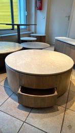 Salontafel travertin natural rond 90 cm