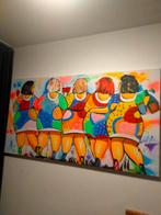 De dikke dames, 125 cm of meer, Ophalen of Verzenden, Zo goed als nieuw, Schilderij