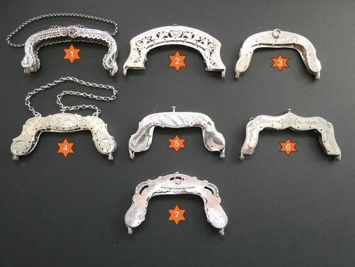 Diverse antieke zilveren beursbeugels, Antiek en Kunst, Antiek | Goud en Zilver, Zilver, Verzenden