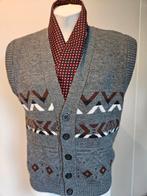 90ths vintage mouwloos vest/gilet M/50 vast€25, unieke look, Overige kleuren, Zo goed als nieuw, Vintage vest, Verzenden