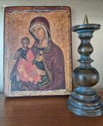 Icoon van 15 x 19,5 cm en 1,5 cm dik op hout., Antiek en Kunst, Antiek | Religie, Ophalen of Verzenden