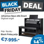 Black Friday: Johannus Opus 260 Orgel Zwart