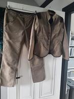 Mantelpak van mexx maat 42 rib stof, Ophalen, Beige, Maat 42/44 (L), Zo goed als nieuw