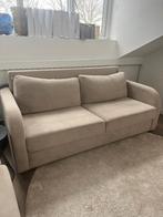 Moderne beige bankstel met chaise longue – goede staat, Ophalen, Gebruikt, 150 tot 200 cm, Driepersoons