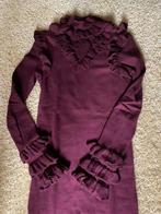 REINDERS Marie ruffle dress burgundy Bordeaux rood mt. S, Kleding | Dames, Jurken, Reinders, Nieuw, Ophalen of Verzenden, Maat 34 (XS) of kleiner