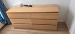 IKEA Malm Ladekast - Eikenfineer - 6 Lades, Ophalen, Gebruikt, 5 laden of meer, 100 tot 150 cm