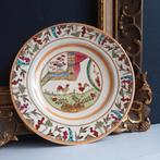 Antiek Porselein Bord Société Céramique Schaal Potiche Hanen, Antiek en Kunst, Antiek | Porselein, Ophalen of Verzenden
