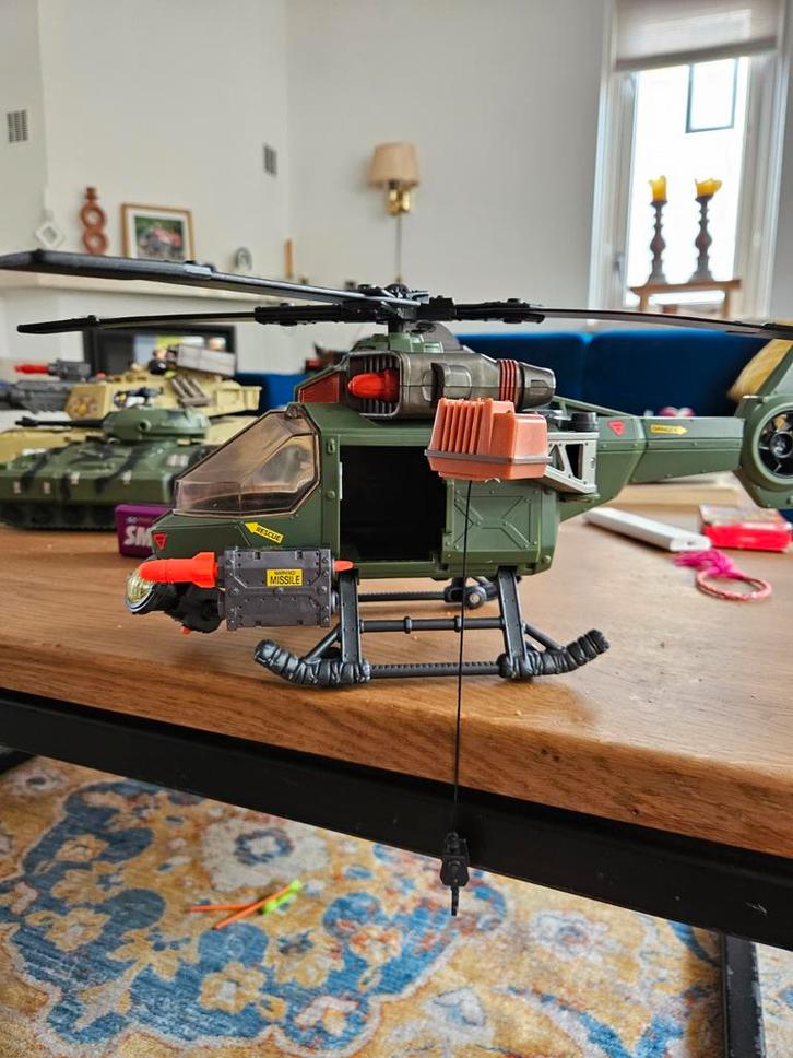 Vintage Actie Helikopter Speelgoed, Kinderen en Baby's, Speelgoed | Actiefiguren, Gebruikt, Ophalen of Verzenden