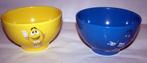 2 mooie M&M kommen Yellow en Blue. Nwst., Huis en Inrichting, Keuken | Servies, Keramiek, Nieuw, Ophalen of Verzenden, Kom(men)