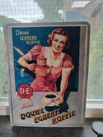Metalen bord Douwe Egberts, Ophalen, Zo goed als nieuw, Reclamebord