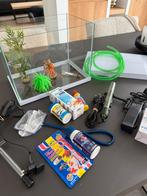 Aquarium 20 liter incl. toebehoren (zie foto), Ophalen, Zo goed als nieuw, Leeg aquarium
