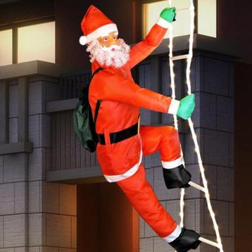 Kerstman op Ladder LED – 240cm – Warm Wit beschikbaar voor biedingen