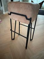 Barkruk puik bokk leer, Huis en Inrichting, Barkrukken, Ophalen, 60 tot 90 cm, Leer, Zo goed als nieuw