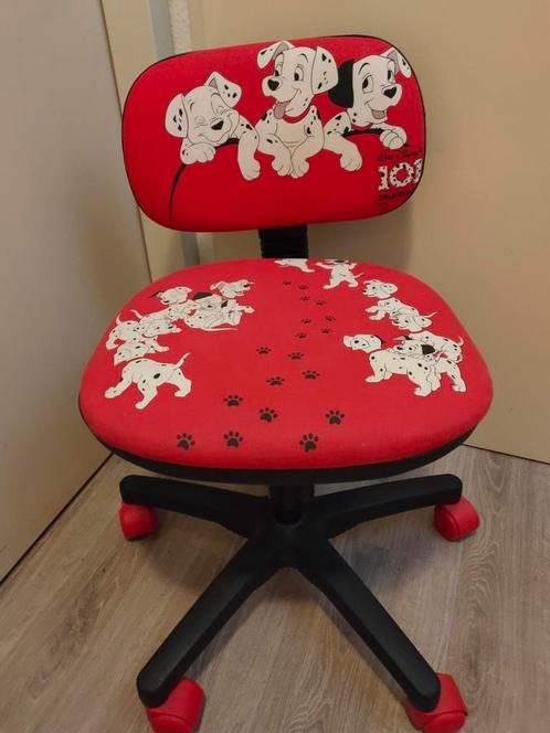 Kinder bureau stoel 101 dalmatiërs verstelbaar, Kinderen en Baby's, Kinderkamer | Tafels en Stoelen, Zo goed als nieuw, Stoel(en)