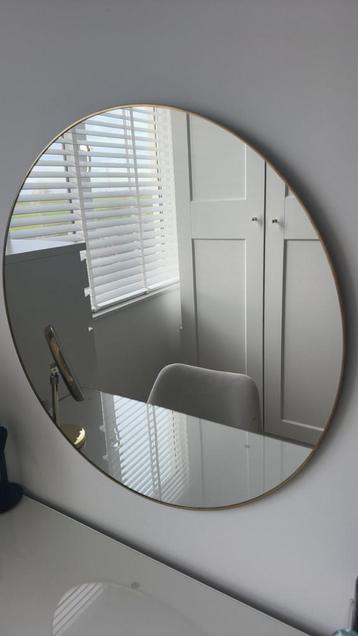 Ronde Spiegel met Gouden Rand van Casashop beschikbaar voor biedingen