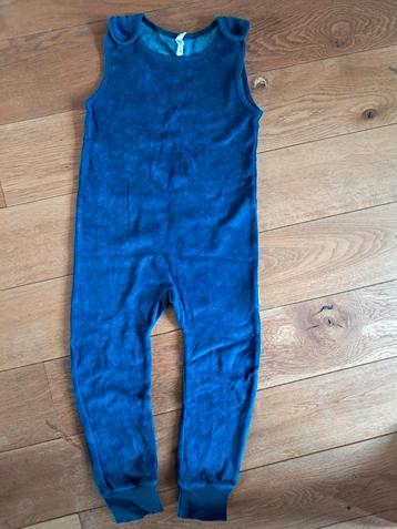 Maxomorra Tuinpak Velours Blauw 110-116 beschikbaar voor biedingen