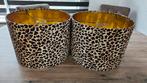 Grote lampenkappen panterprint, Ophalen, Zo goed als nieuw, Rond