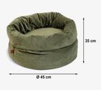 Designed by Lotte Fluco Kattenmand – Fluweel Groen, Ophalen of Verzenden, Zo goed als nieuw