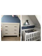 Babykamer Commode & Ledikant Bopita “Merel” wit, Gebruikt, Ophalen