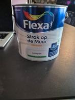 Flexa strak op de muur 2,5liter nieuw lichtgrijs mat, Wit, Nieuw, Ophalen of Verzenden, Verf