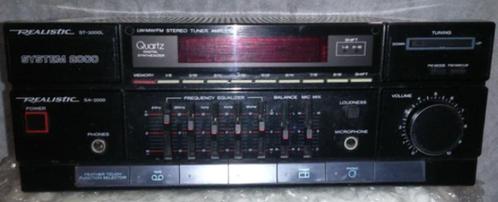 Realistic System2000, Tuner en Equalizer ST-2000L, SA-2000, Audio, Tv en Foto, Tuners, Zo goed als nieuw, Analoog, Ophalen of Verzenden