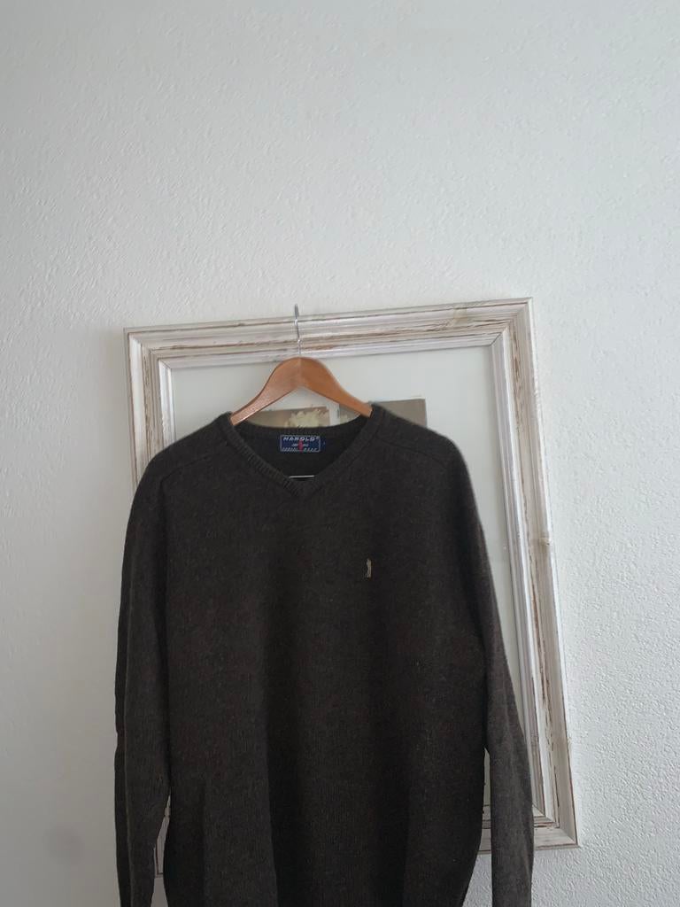 Harold Casual Wear Trui - Maat L - Bruin, Kleding | Heren, Ophalen of Verzenden, Zo goed als nieuw, Maat 52/54 (L), Bruin