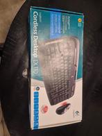 Logitech Cordless Desktop EX 110 US, Computers en Software, Ophalen of Verzenden, Qwerty, Zo goed als nieuw, Logitech