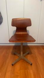 Galvanitas Oosterhout vintage schoolstoel, Huis en Inrichting, Stoelen, Ophalen, Bruin, Zo goed als nieuw, Eén