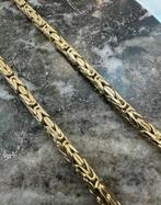 14k Gouden Koningsketting, Sieraden, Tassen en Uiterlijk, Kettingen, Ophalen of Verzenden, Zo goed als nieuw, Goud