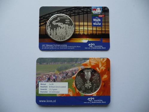 100ste Nijmeegse Vierdaagse Penning in Coincard, Postzegels en Munten, Penningen en Medailles, Overige materialen, Nederland, Verzenden