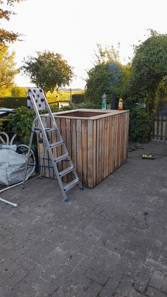 Zelfgebouwde Hottub/Jacuzzi met Filter en Pomp, Tuin en Terras, Bubbelbaden en Hottubs, Filter, Pomp, Ophalen