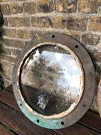 Oude messing/koperen patrijspoort met glas, Ophalen of Verzenden