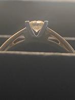 Diamanten Dames ring, Ophalen of Verzenden, Zo goed als nieuw, 17 tot 18, Dame