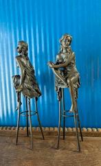 Bronzen Beelden Pierre Collinet - Set van 2, Antiek en Kunst, Ophalen of Verzenden