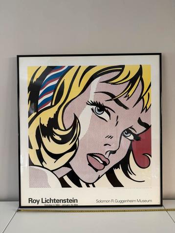 Vintage poster roy lichtenstein 1994 guggenheim beschikbaar voor biedingen