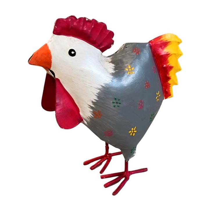 Iron Rooster Painted, Huis en Inrichting, Woonaccessoires | Overige, Nieuw, Ophalen of Verzenden