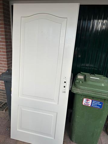 Witte Hoogglans Boerderij WC Deur - Rechtsdraaiend beschikbaar voor biedingen