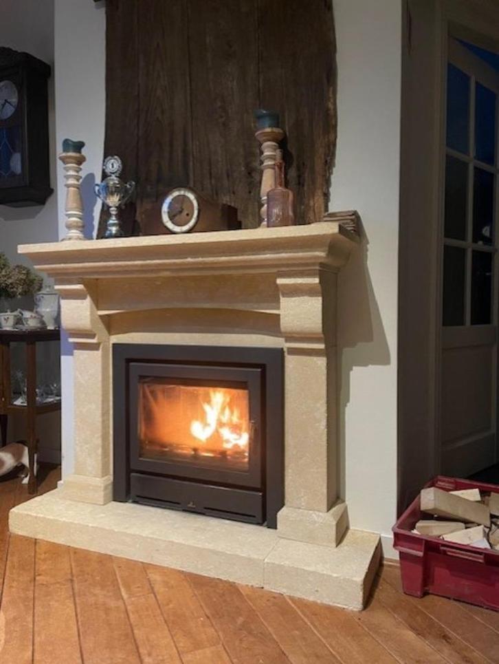 Inbouwhaard hout, Huis en Inrichting, Haarden, Gebruikt, Houthaard, Ophalen