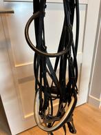 Stang en trens hoofdstel Passier zwart rond genaaid incl bit, Dieren en Toebehoren, Ophalen of Verzenden, Gebruikt, Dressuur