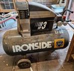 Compressor ironside LT50, Doe-het-zelf en Verbouw, 100 liter of meer, Ophalen, Gebruikt
