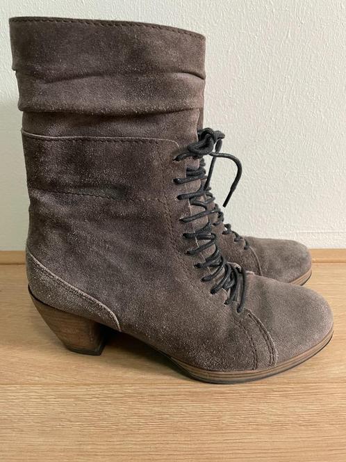 Sch15 - Bruine ruwleren Wolky enkellaarzen maat 39 (1), Kleding | Dames, Schoenen, Zo goed als nieuw, Bruin, Ophalen of Verzenden