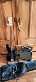 Squier Fender p basgitaar met versterker en accessoires, Ophalen, Zo goed als nieuw