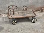 Jeugdsentiment Oud duwkarretje duwwagentje metaal en hout, Ophalen, Gebruikt, Duwvoertuig