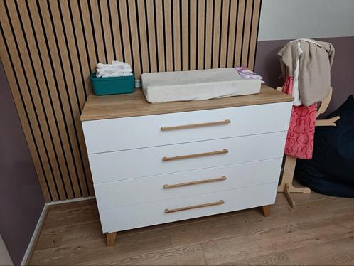 Commode Bopita (soft close) 4 lades, Kinderen en Baby's, Kinderkamer | Commodes en Kasten, Zo goed als nieuw, 90 tot 105 cm, 100 cm of meer