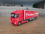 Tielbeke Actros met Kruidvat oplegger, Hobby en Vrije tijd, Modelauto's | 1:50, Ophalen of Verzenden, Zo goed als nieuw, Bus of Vrachtwagen