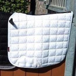 Le Mieux Full Dressuur Pro carbon mesh L , Wit,, Dieren en Toebehoren, Paarden en Pony's | Dekens en Dekjes, Zo goed als nieuw