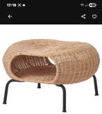 Ikea rotan voetenbankje met opbergruimte. Metalen onderstel, Ophalen, Minder dan 50 cm, 50 tot 75 cm, Metaal