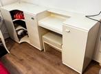 Bureau/ make up tafel+stoel/kasten met planken/ hoek bureau, Ophalen of Verzenden, Zo goed als nieuw, Bureau
