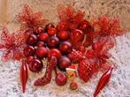 50 LUXE RODE KERSTBALLEN PLASTIC NU ALLES 20 EURO ZIE FOTO,S, Diversen, Kerst, Ophalen of Verzenden